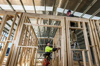 3 - frame stage, wall frames and trusses on.jpg